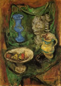 Natura morta, fine anni 30, cm 70x50, esposta "Chiancone anni 30 - anni ’80", Galleria Serio, Napoli